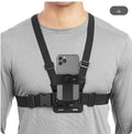 New Adjustable Multi-use 5 pcs Dual Arm Strape Chest Mount Adapter Holder Set for Cell Phone Cam