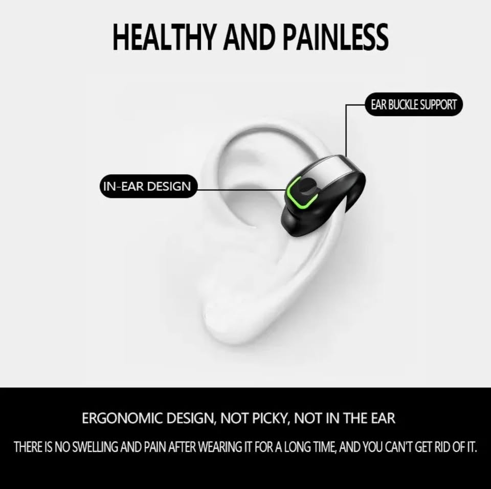 New Bluetooth Earphone Headset GD28 Bone Conduction TWS  Ear Clip Style