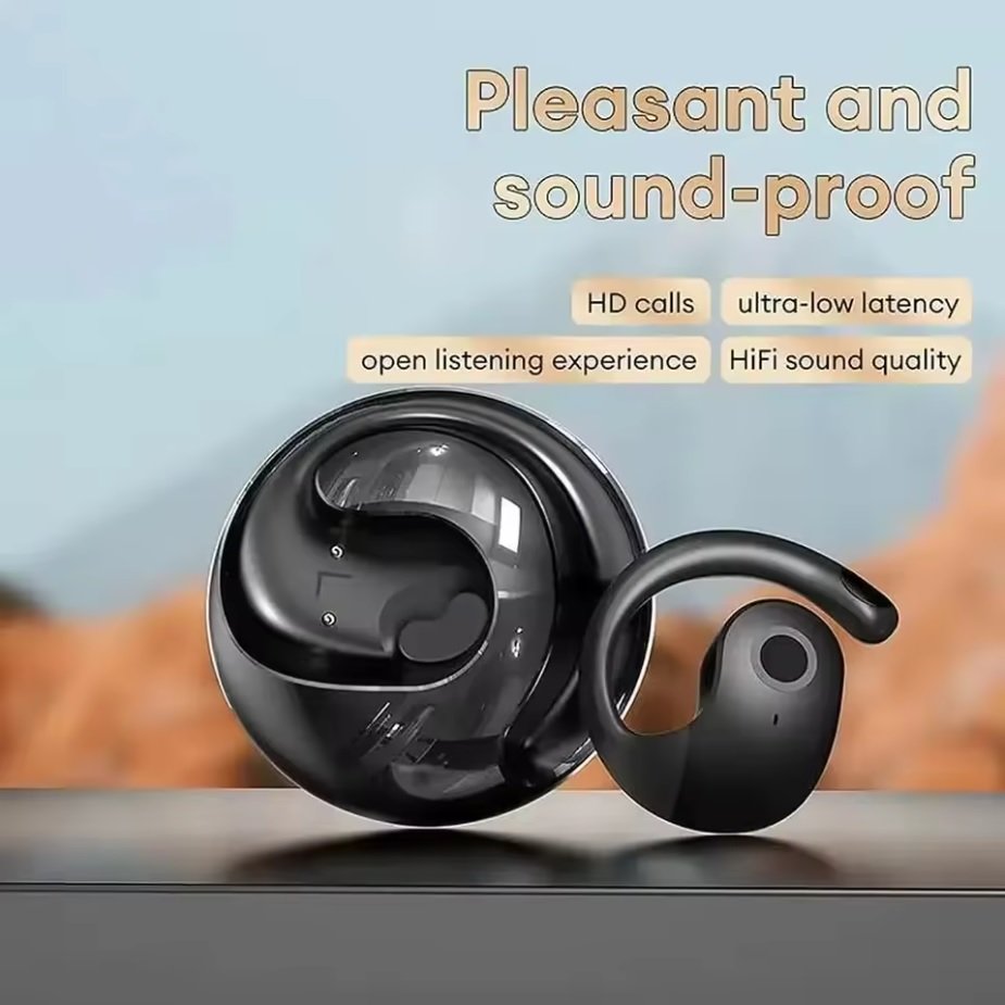 New Styish Bluetooth 5.3 Long Talk (24h+) Bone Conduction Spherical Shape 3 Colors to Choose