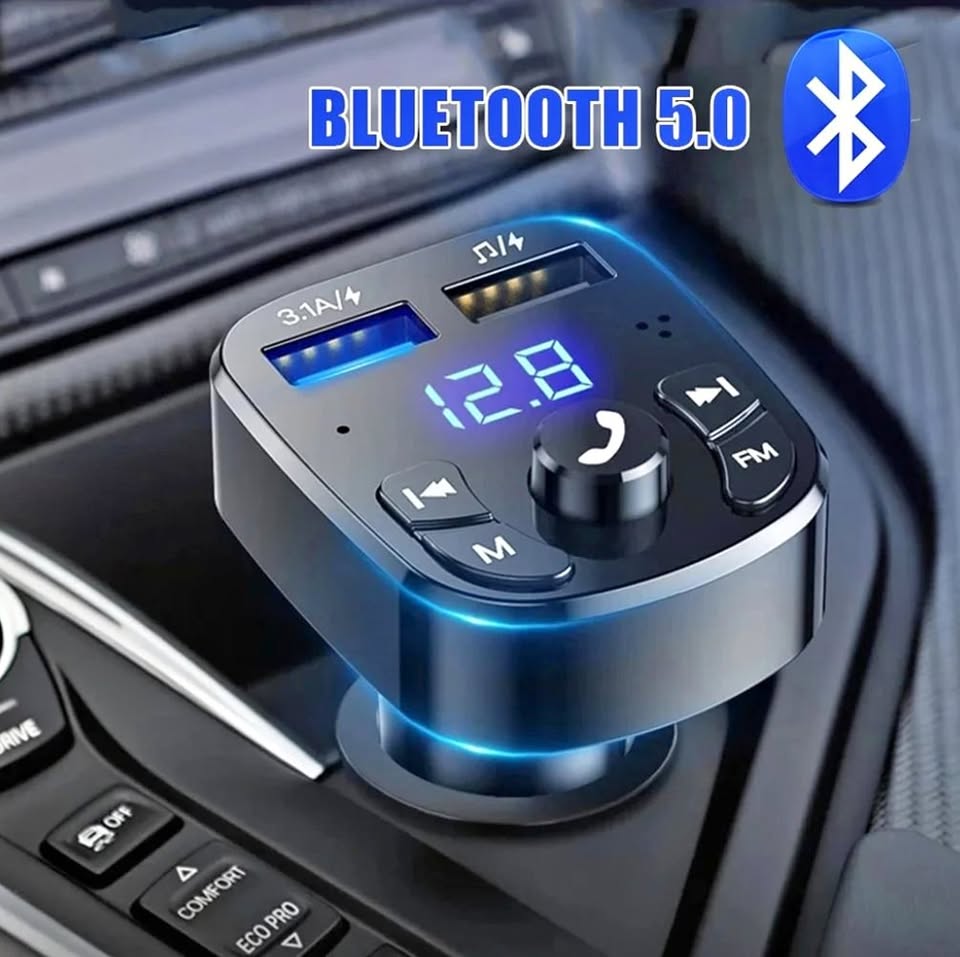 New 3 in 1 Car Cigarette Lighter Dual USB Charger Bluetooth, Media Player