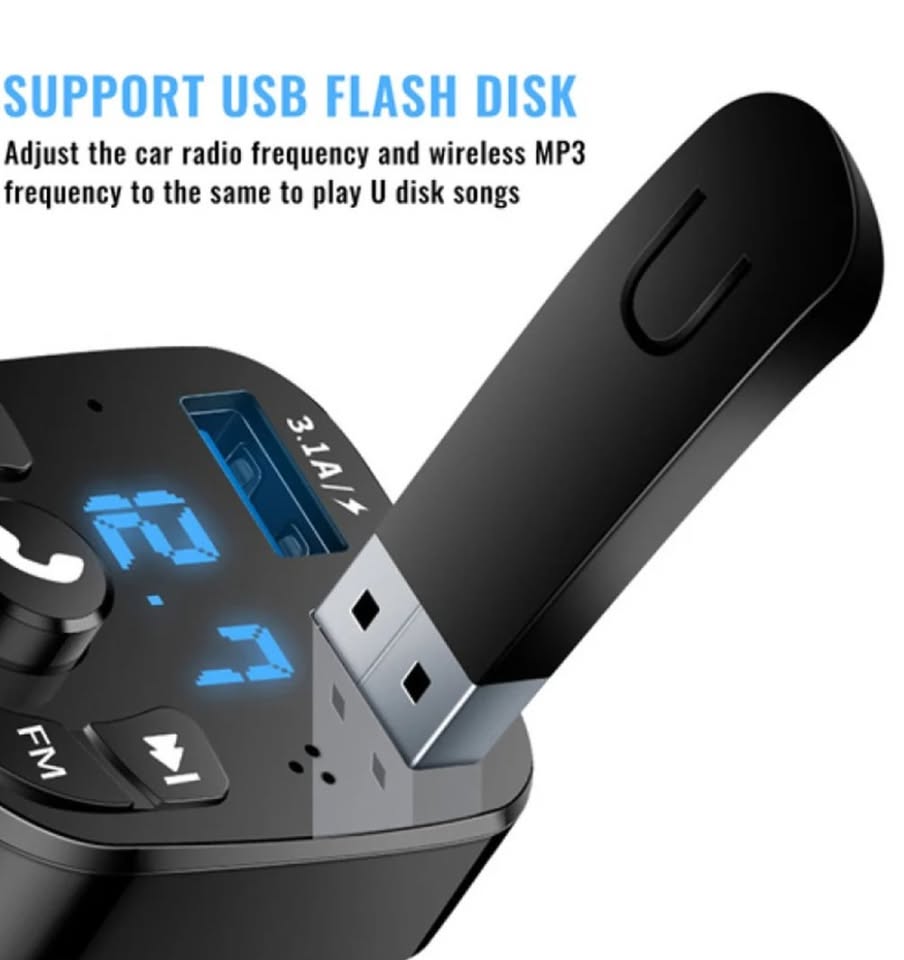New 3 in 1 Car Cigarette Lighter Dual USB Charger Bluetooth, Media Player
