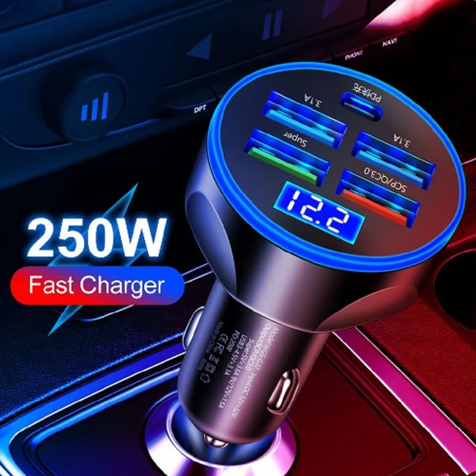 New 3 in 1 Car Cigarette Lighter Dual USB Charger Bluetooth, Media Player