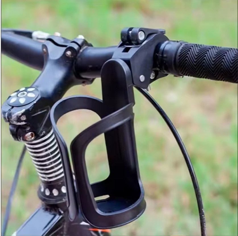 Universal 360° Bike & Stroller Water Bottle Holder – Adjustable Clamp Mount