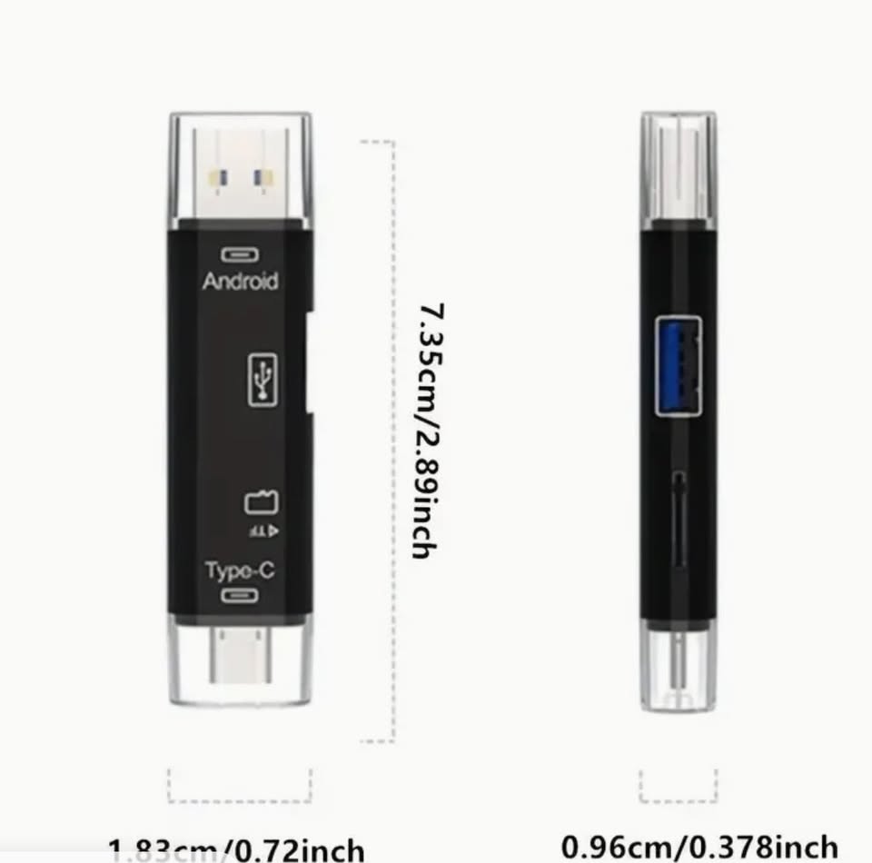 New 5 In 1 Multifunction Usb Type C/Usb /Micro Usb/Micro SD Memory Card Reader OTG Card Reader