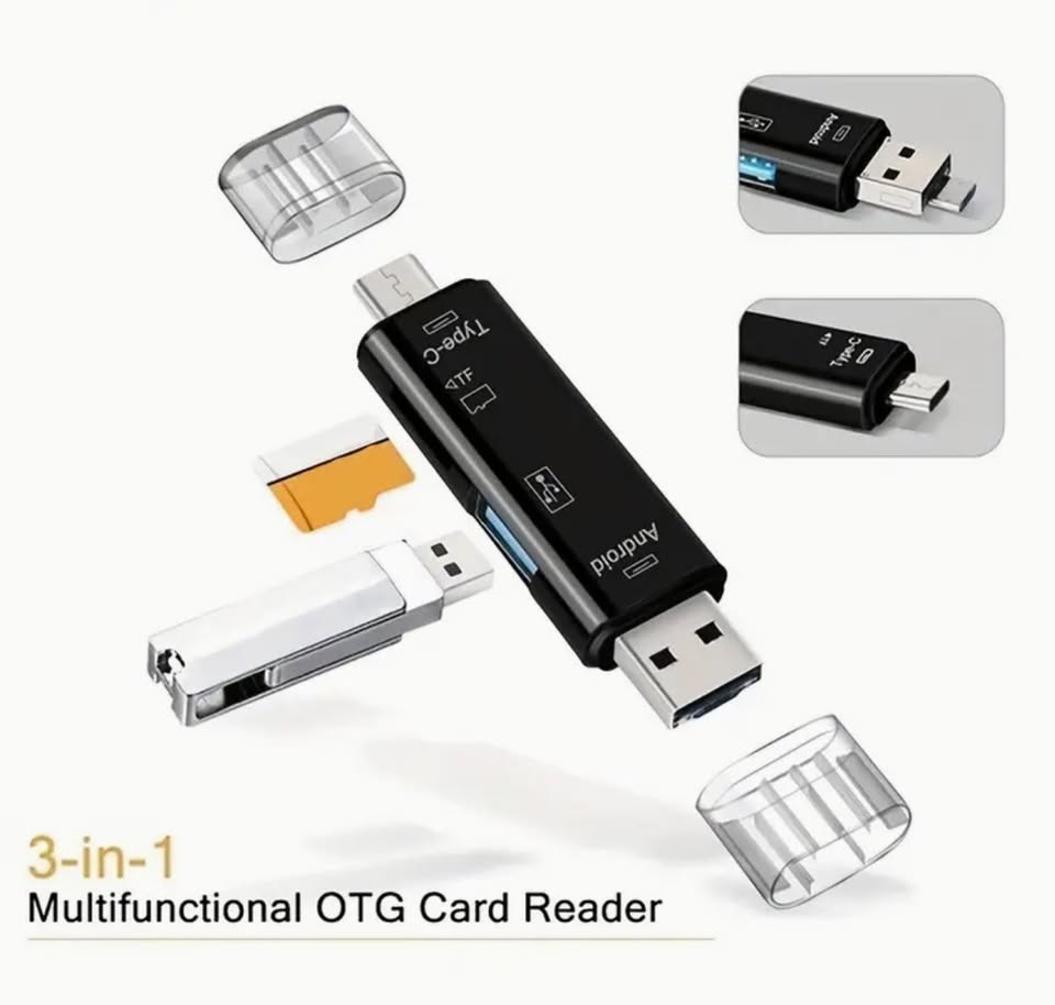 New 5 In 1 Multifunction Usb Type C/Usb /Micro Usb/Micro SD Memory Card Reader OTG Card Reader