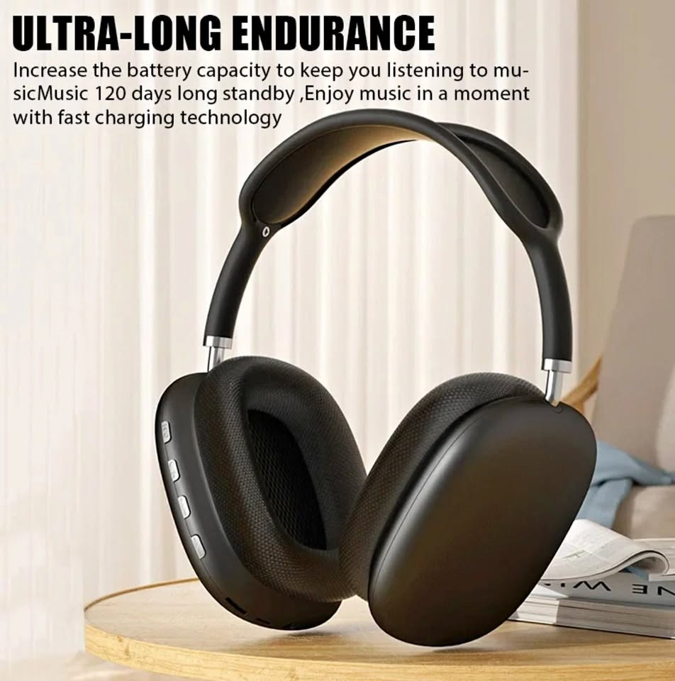 New P9 Bluetooth 5.1 Over Ear Headphone Wireless Headset With Mic Long Talk Standby Noise Cancel