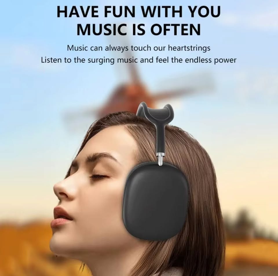 New P9 Bluetooth 5.1 Over Ear Headphone Wireless Headset With Mic Long Talk Standby Noise Cancel