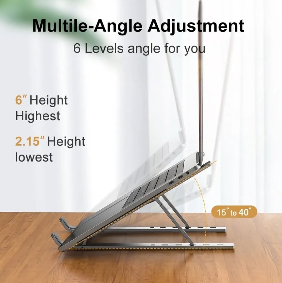 New Portable Sturdy Laptop Desktop Table Stand Aluminum