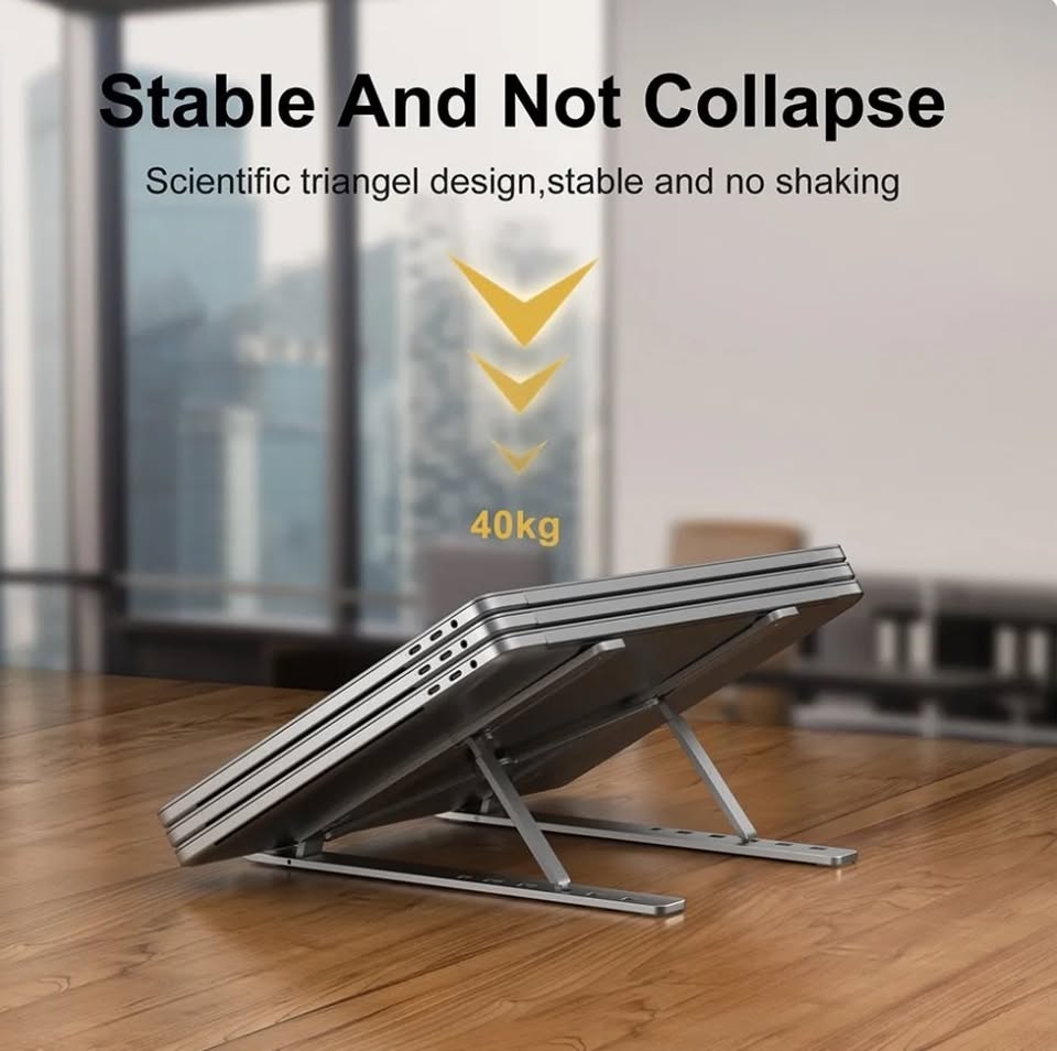 New Portable Sturdy Laptop Desktop Table Stand Aluminum