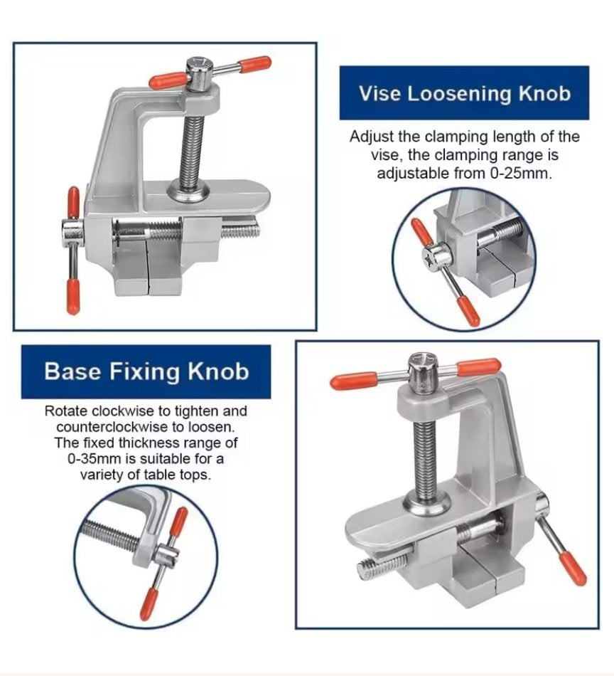Mini Bench Vise Clamp Tool – 3.5