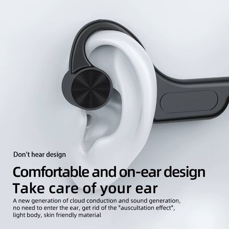 New G16 OpenEar Over Ear Bone Conduction Wireless Headset Bluetooth 5.3 Long Talk Micro SD