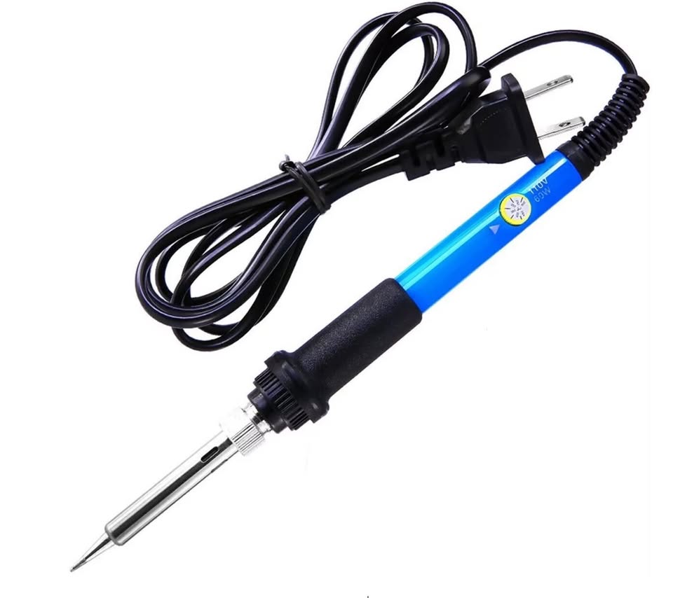 New 7-Piece Multi-Tip Soldering Gun Kit, 60W Adjustable Temperature Soldering Iron Set with 6 Head