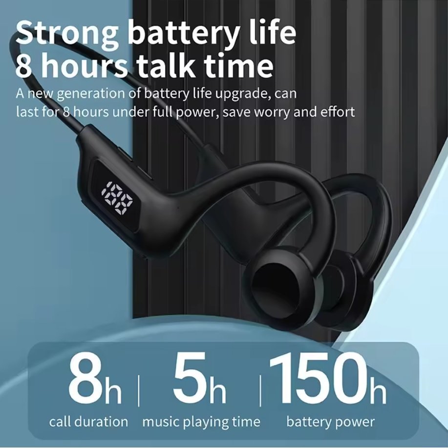 New X7 Bone Conduction Wireless Earphones – Sport, Stay Free! 🎧 Premium Sound