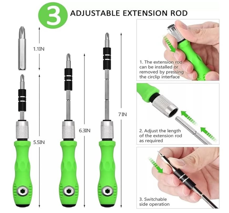 New 32-in-1 Screwdriver Set | Magnetic Repair Tool Kit for Phone, Watch, Laptop & Electronics