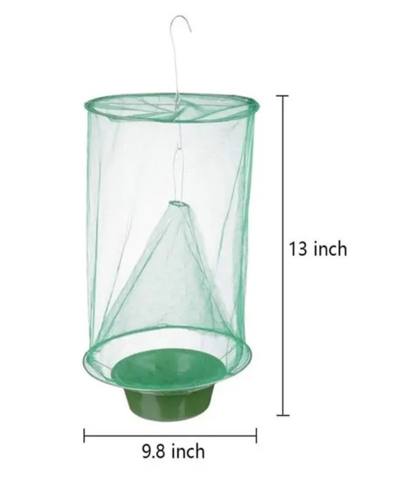 New Hanging Fly Catcher Pest Control Reusable Catcher Cage Net Garden Bird Catcher
