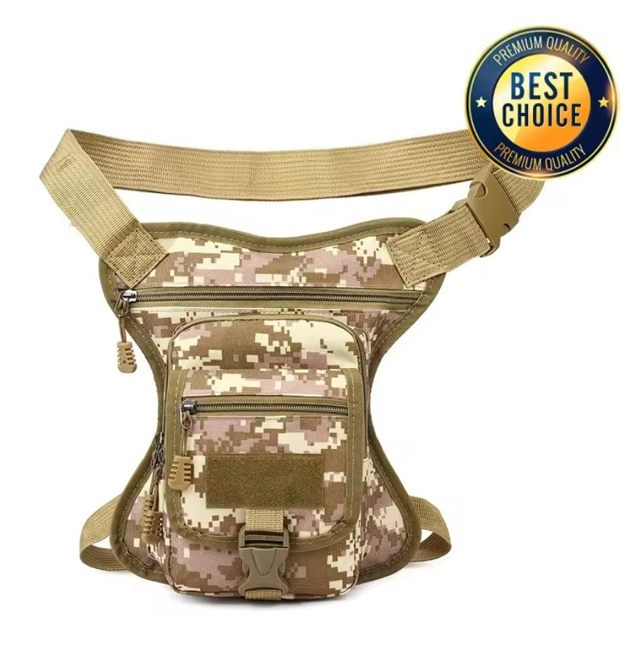 👜🔥 NEW! Heavy-Duty Multi-Use Tactical Bag - 3-Way Carry Drop Leg Chest Crossbody Waist Pack