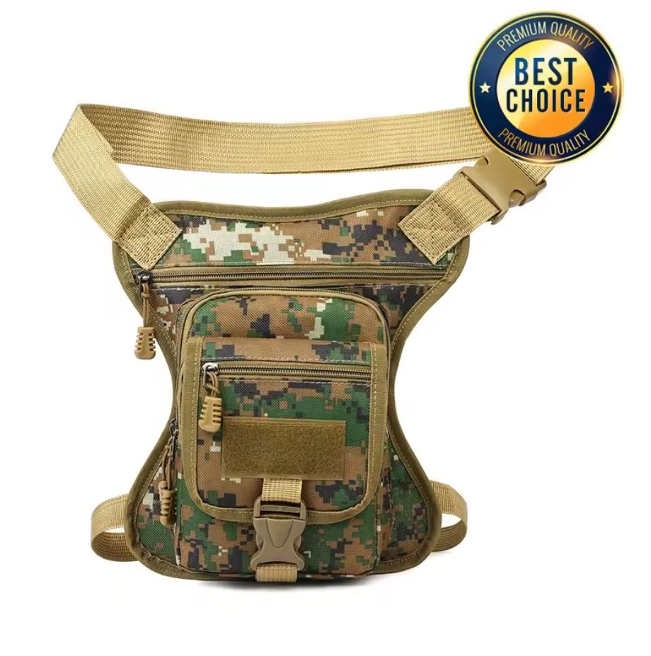 👜🔥 NEW! Heavy-Duty Multi-Use Tactical Bag - 3-Way Carry Drop Leg Chest Crossbody Waist Pack