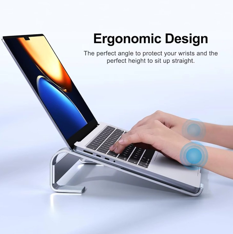 AirFlow Pro Heavy Duty Aluminum Laptop Riser Stand – (up to 17.3