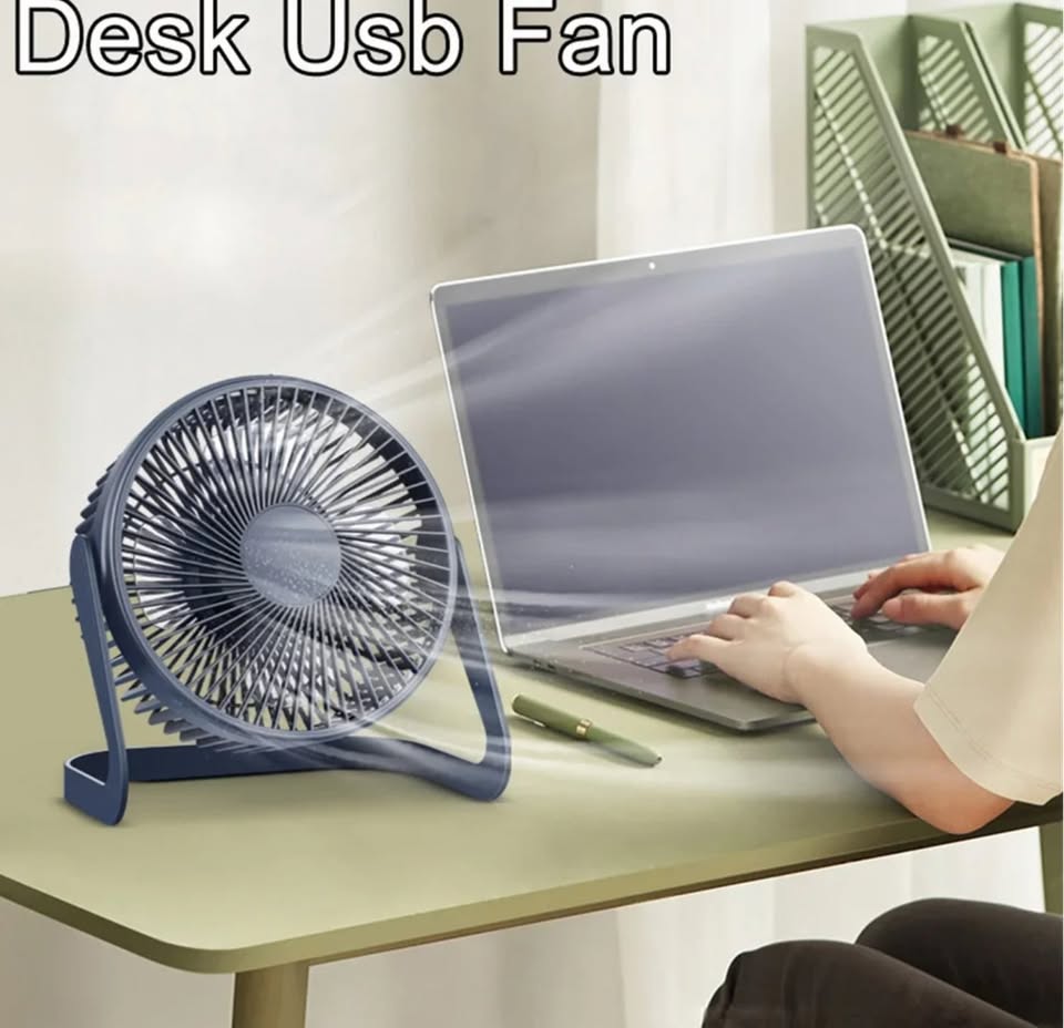 New Adjustable Desktop USB Fan Air Cooler Rotation Angle Portable Fan USB Household Floor Table Fan