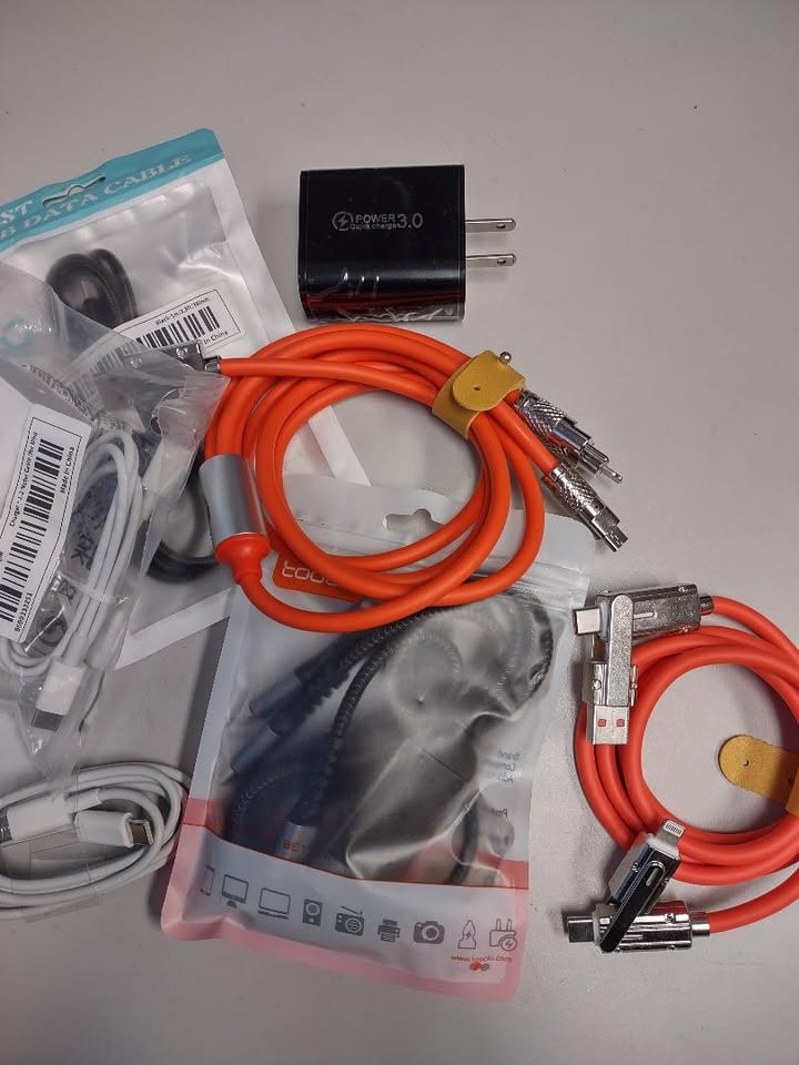 New USB Fast Charging Type C cable AC adapter