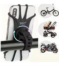 New 360° Rotatable Hitch-Mount Phone Holder Universal Bike Motorcycle Cell Stand (4.0-6.5 Inches)