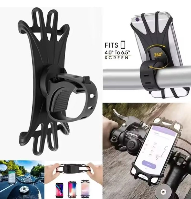 New 360° Rotatable Hitch-Mount Phone Holder Universal Bike Motorcycle Cell Stand (4.0-6.5 Inches)