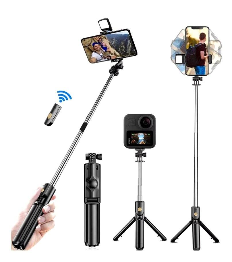 New Handheld 360 Camera Selfie Tripod Monopod Stand Phone Mini Selfie Stick With Wireless Remote