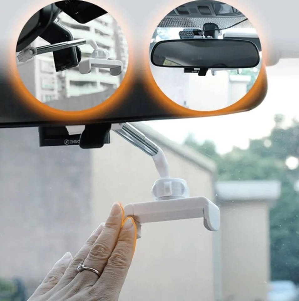 New Car Rearview Mirror Mount Phone Holder 360 Degrees Rotate For Phone Car Phone Holder Adjustable