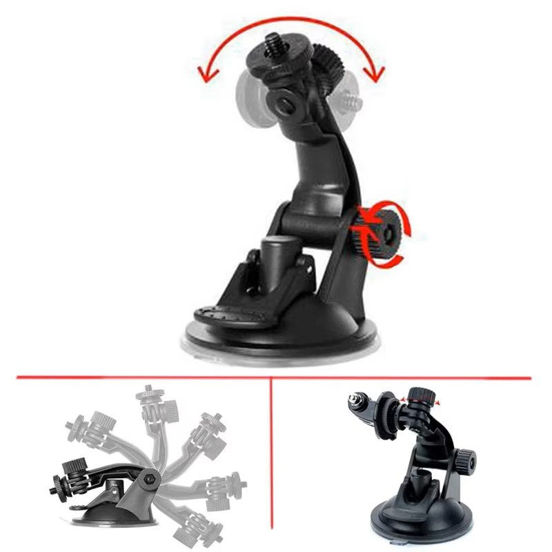 New Universal Suction Bracket Windshild Mount Kit for Dash Cam, Sport Camera, Gopro Cell Phone, GPS