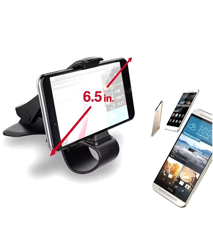 New Universal Car Dashboard Clip Style Phone Holder - Easy Clip Mount for 4-6.5