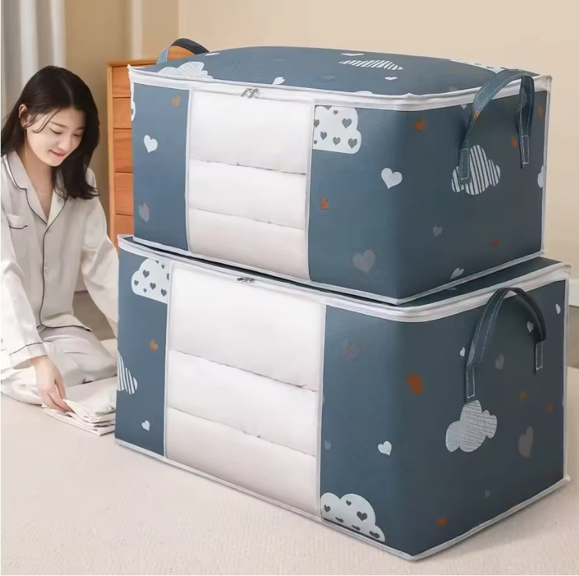 🛍️ Clothes Storage Bag – Durable, Spacious & Foldable Keep Your Blankets Clothes Organized!