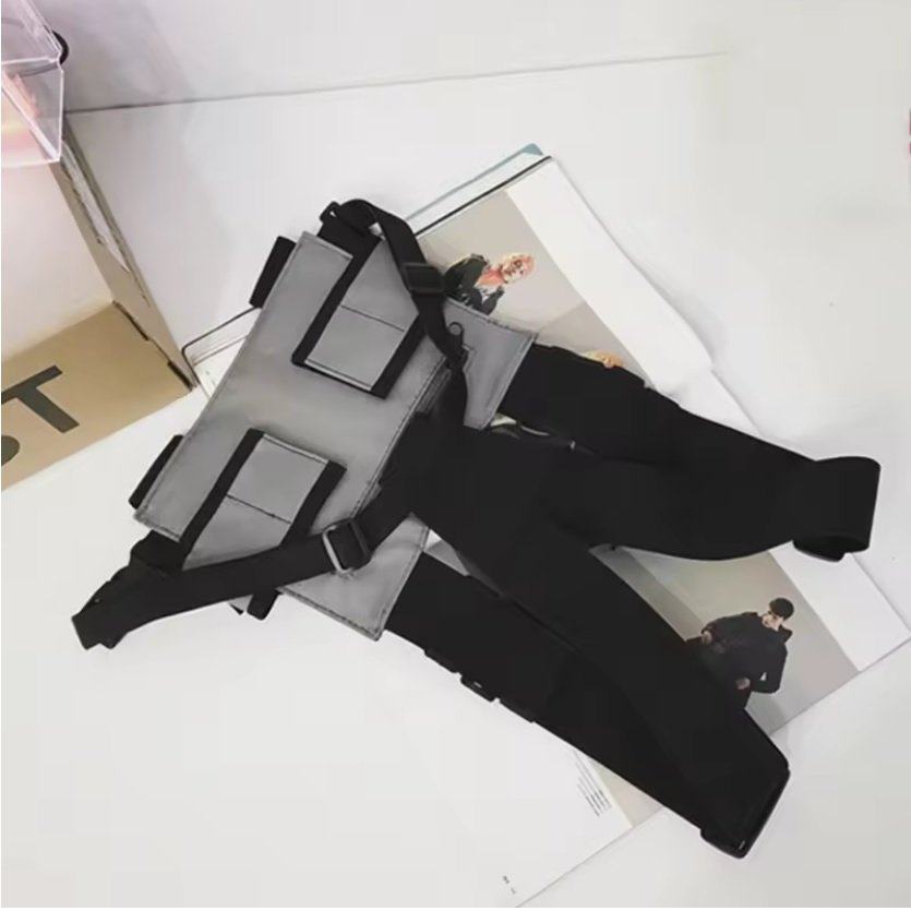 New Ultimate Anti-Theft Tactical Chest Bag Secure Stylish 2-Layer （1 Hidden） Compart. Passports