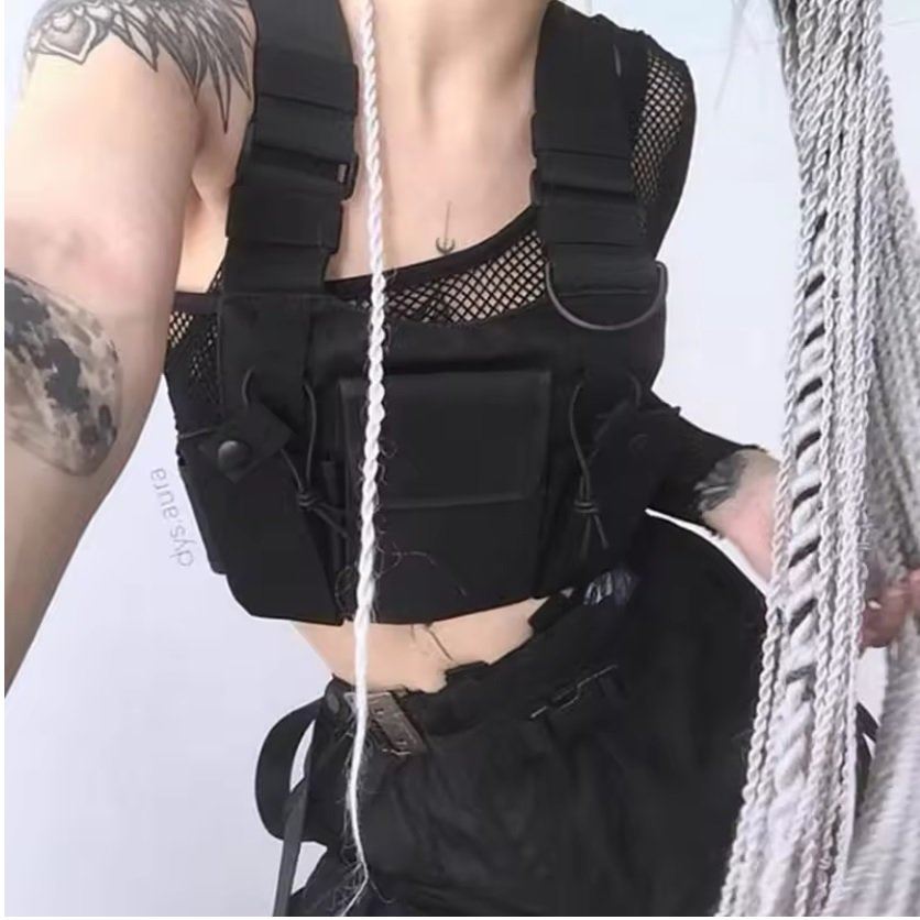 New Ultimate Anti-Theft Tactical Chest Bag Secure Stylish 2-Layer （1 Hidden） Compart. Passports