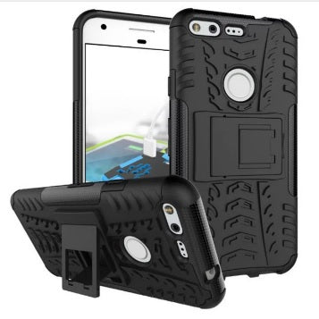 Pixel Rugged Hybrid Heavy Duty Armor Case for HTC Google Pixel
