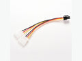 Dual(2x) Molex (4 Pin) to PCI-E (6 Pin) Power Converter Adapter